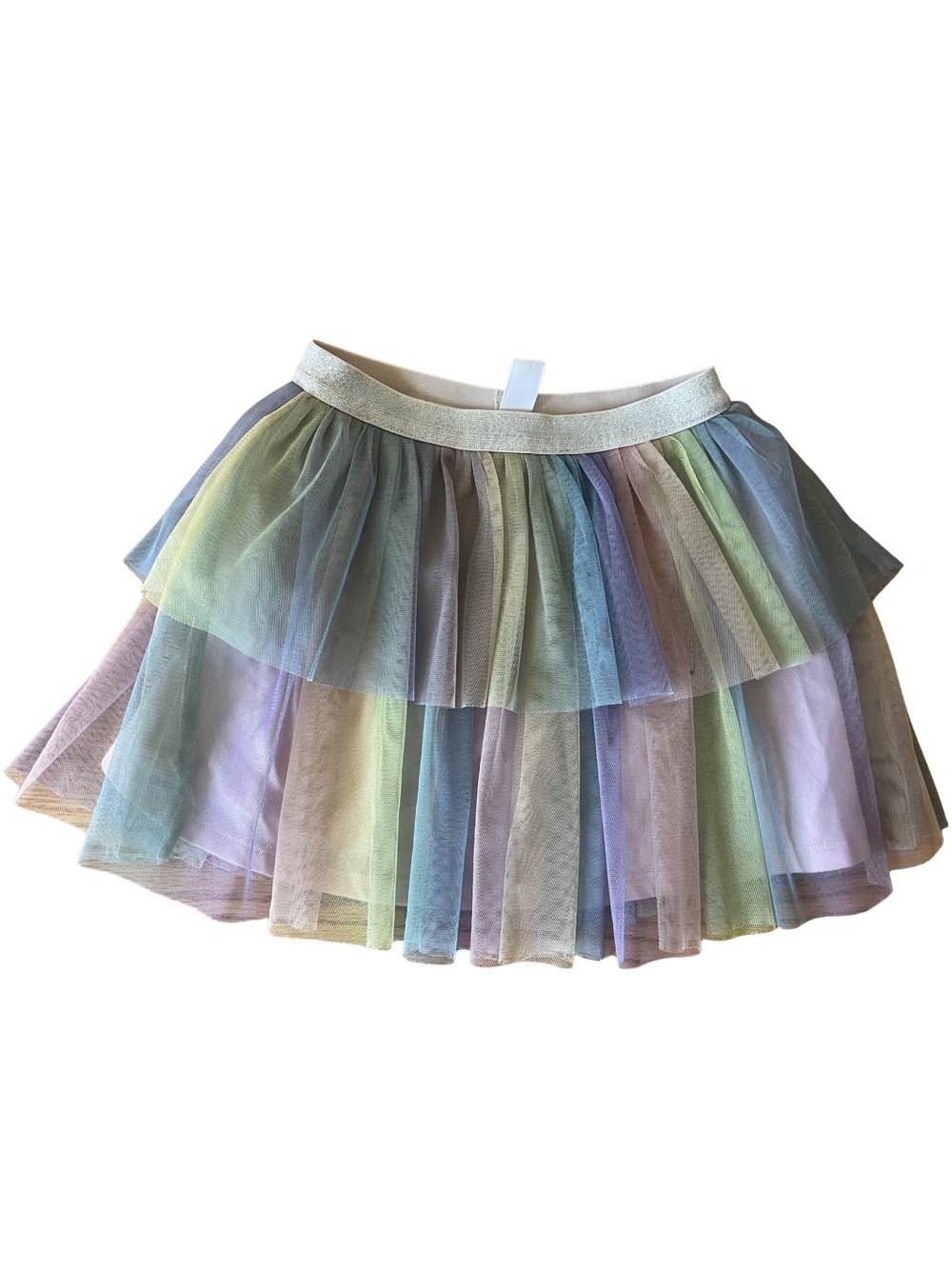 Joe Fresh Pastel Rainbow Layered Tulle Skirt | 4T